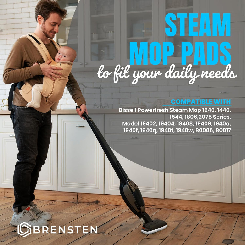 6 Pack Reusable Steam Mop Replacement Pads I506
