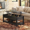 Black Lift Top Wooden Coffee Table with Hidden Storage C417328