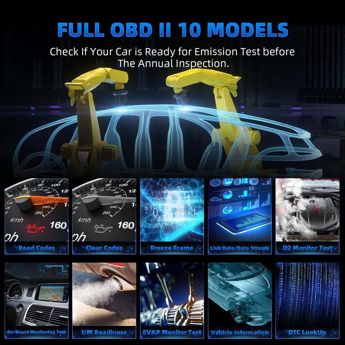 OBD2 Scanner Code Reader for Honda Acura B7712