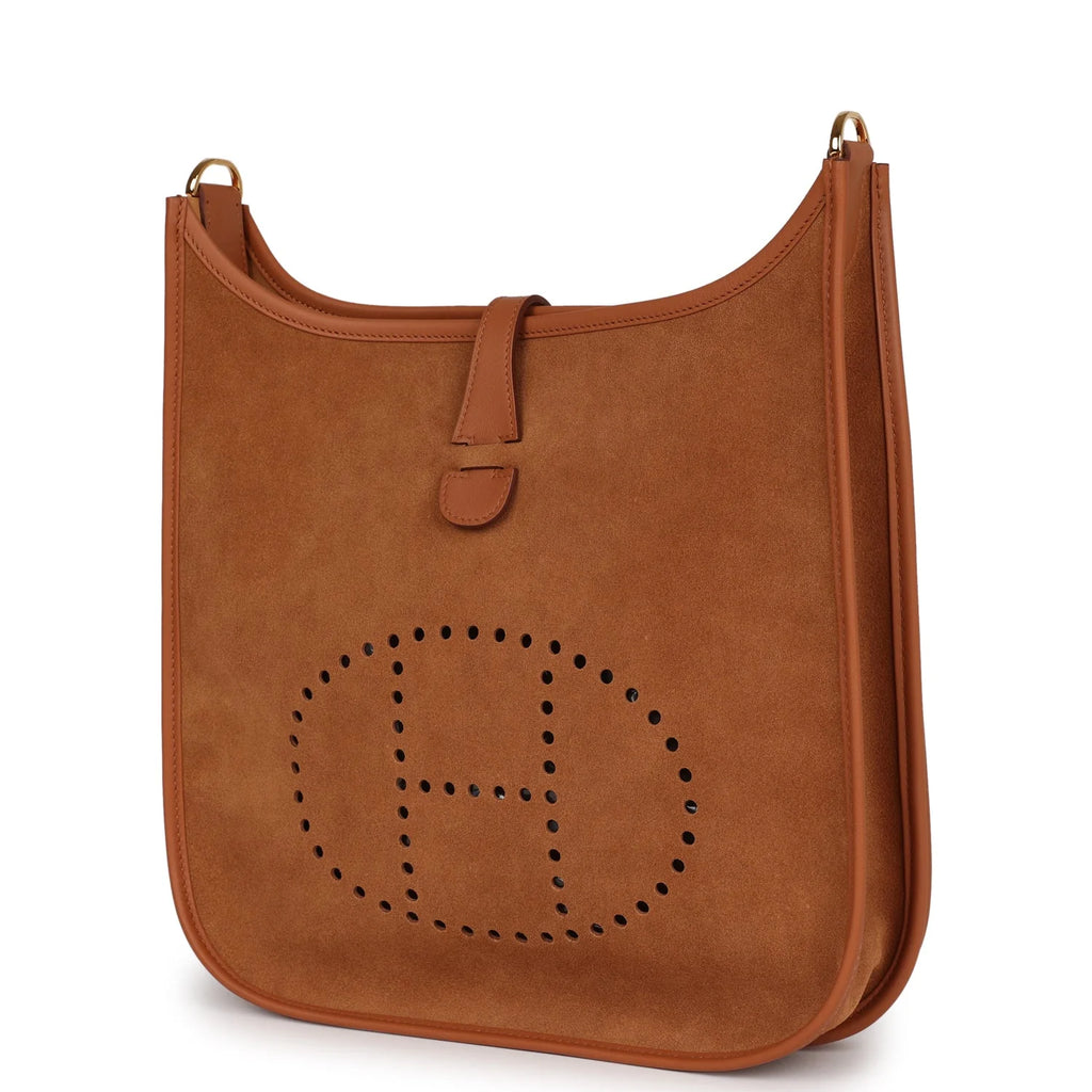 Gold Leather Crossbody Bag R328102