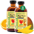 Kids Liquid Multivitamin and Mineral Supplement, Orange & Mango, 8 Fl Oz (Pack of 2) P20262