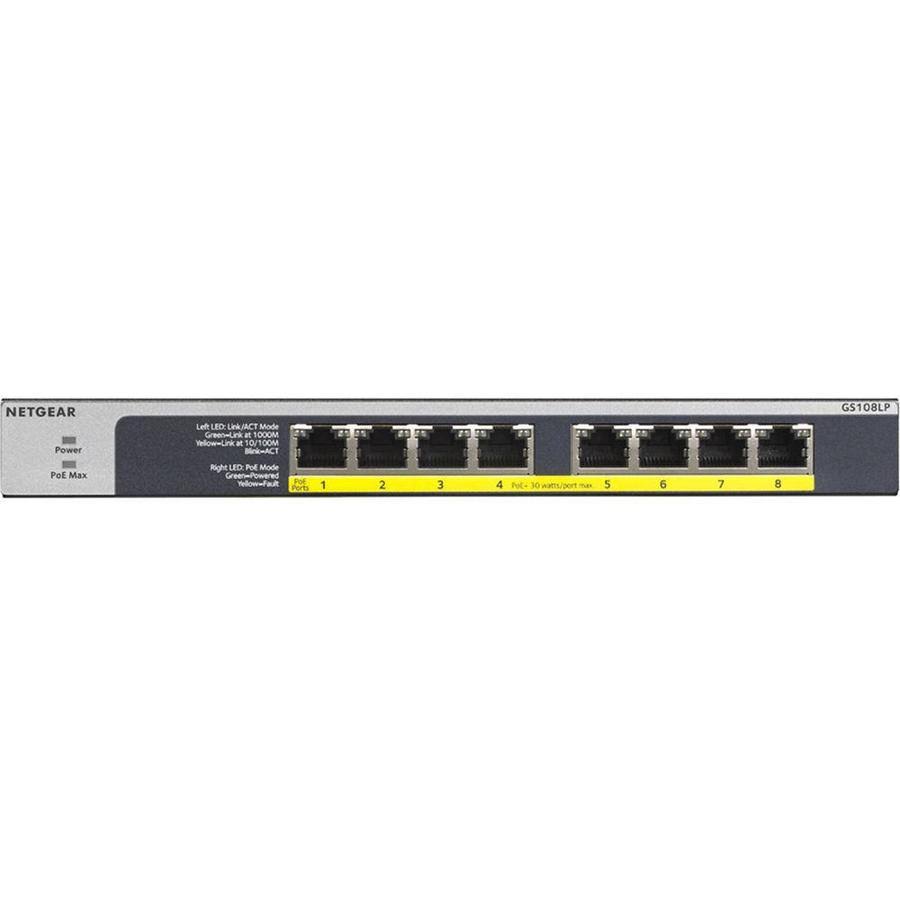 8 PoE+ Ethernet Ports Unmanaged Switch W1376