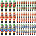 60 Pcs Mini Christmas Nutcrackers Figures Z804511