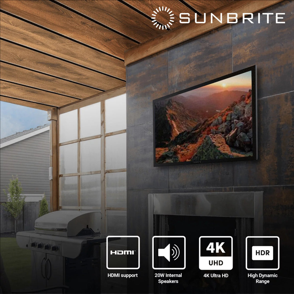 55-inch 4K Ultra HD HDR LED Weatherproof Outdoor TV A82521