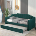 Green Upholstered Daybed with Trundle N243043