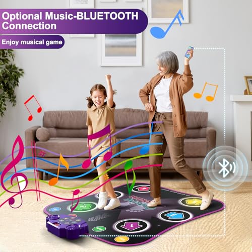 Electronic Dance Mat with Light-up 6-Button Wireless Bluetooth S453732