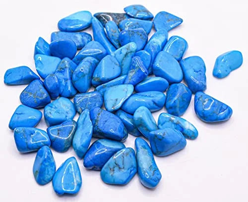 1 lb Blue Howlite Tumbled Stone Crystal M851