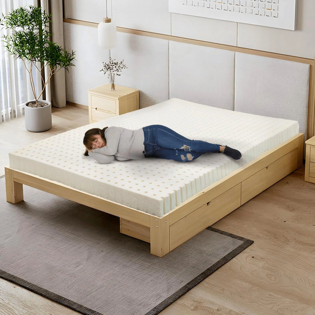 Organic Latex Mattress Topper with Bamboo Cover B8208