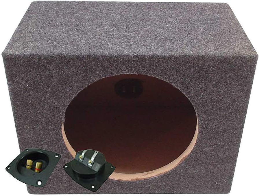 Single 12" Sealed Subwoofer Box Enclosure 3/4" MDF Wood Pack of 2 K919110