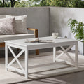 White Acacia Wood Coffee Table M67990