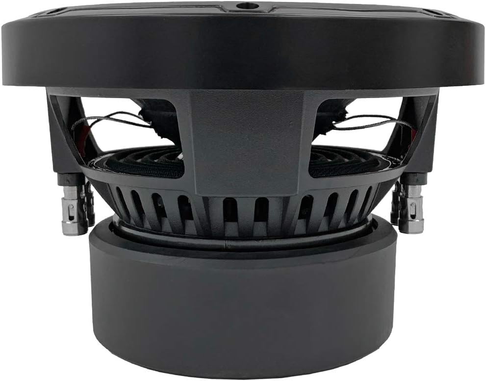Pair of 8 Inch 1000 Watt Dual 4 Ohm Car Audio Subwoofer Package with Amplifier & Cables L60689
