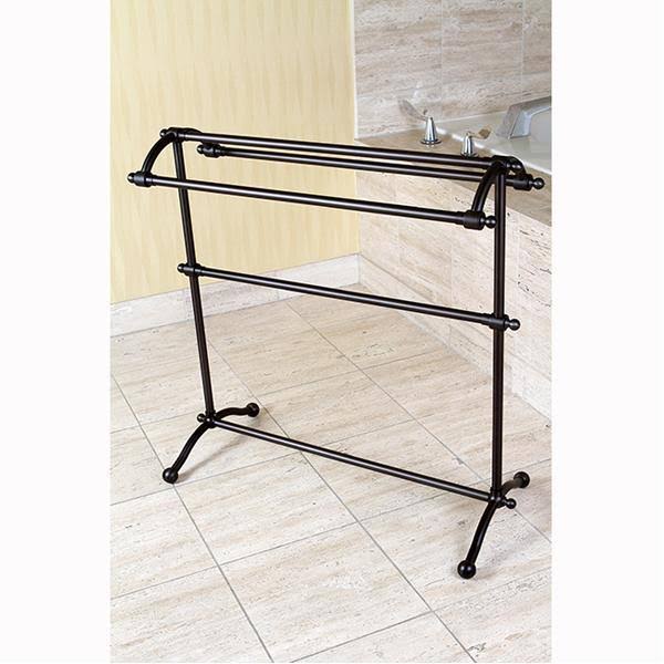 Satin Nickel Pedestal Towel Rack D72424