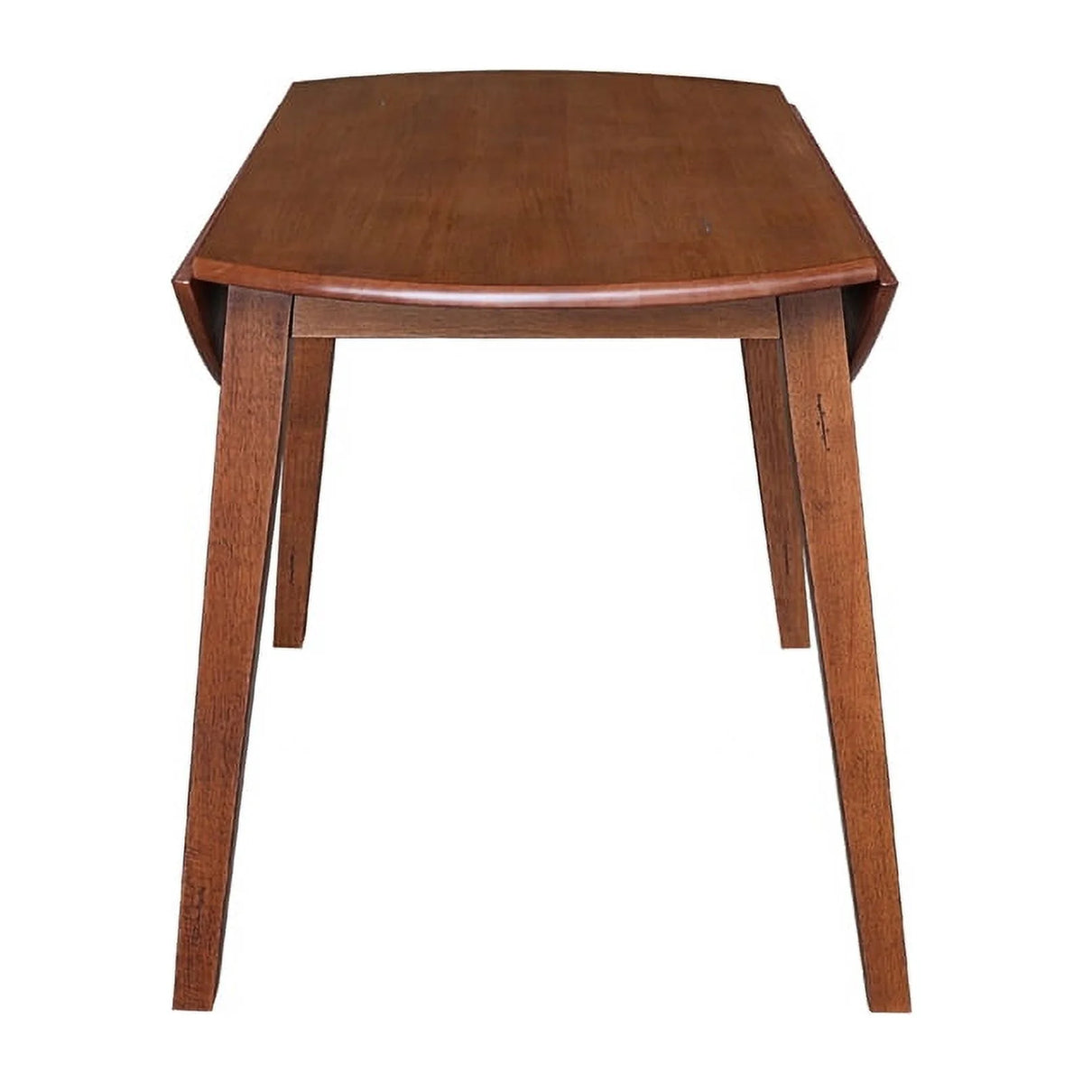 42" Round Solid Wood Dual Drop Leaf Table with 4 Chairs R640878