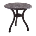 Antique Bronze Cast Aluminum Round Patio End Table H792