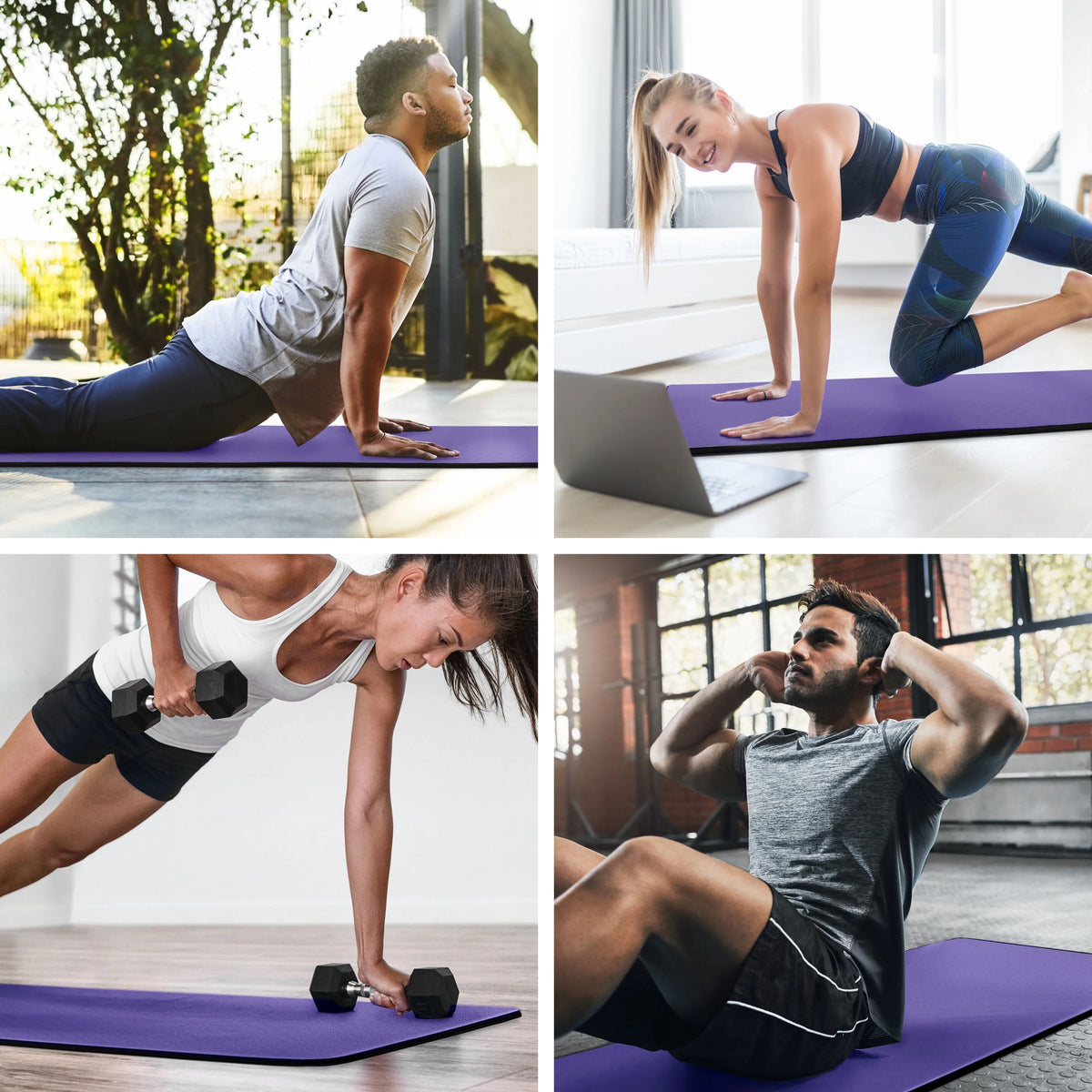 Black Yoga Fitness Mat T920797