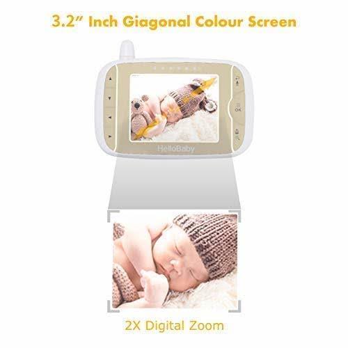 Baby Monitor with Remote Pan-Tilt-Zoom Camera and 3.2 LCD Screen, Infrared Night Vision Z4829