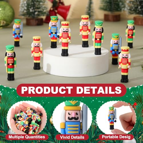 60 Pcs Mini Christmas Nutcrackers Figures Z804511