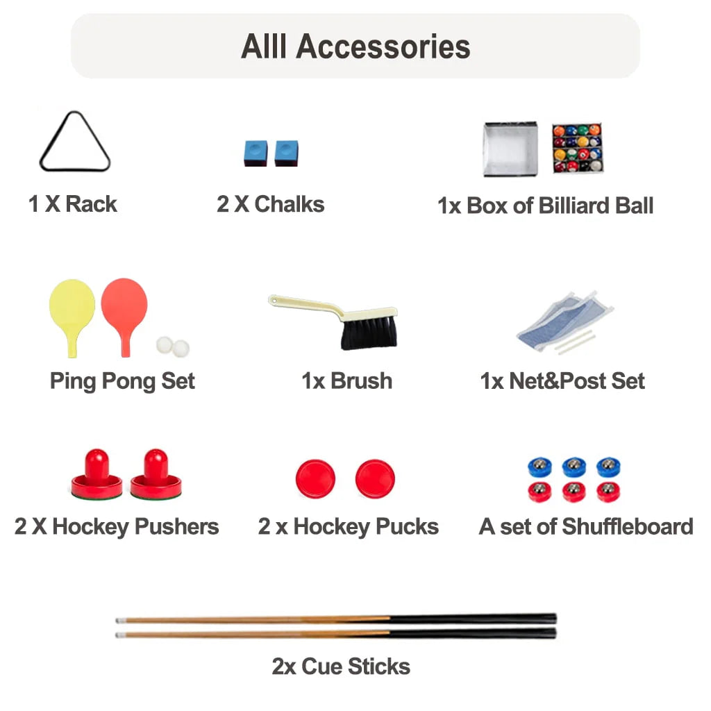 55 inch 3-in-1 Folding Billiard Table Set H378182