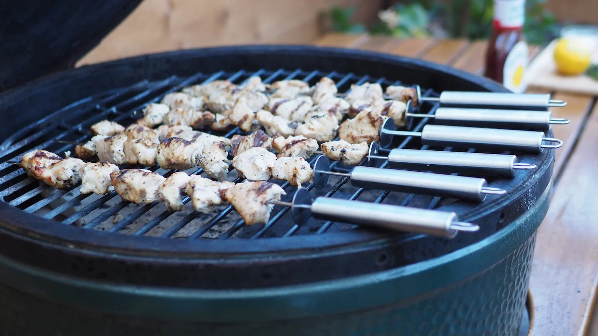 16" Stainless Steel BBQ Skewers 24-Pack W7146