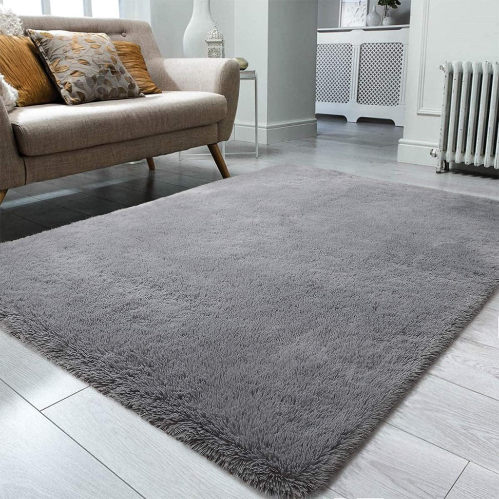 Soft Fluffy Shaggy Area Rug Pink 5 x 8 Feet T87591
