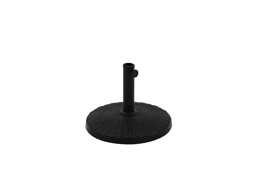 Black Round Powder Coated Resin Patio Umbrella Base Y406