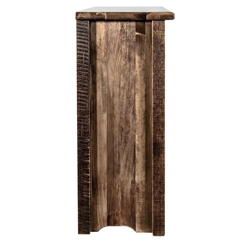 Accent Cabinet with Laser Engraved Wolf Design V252246