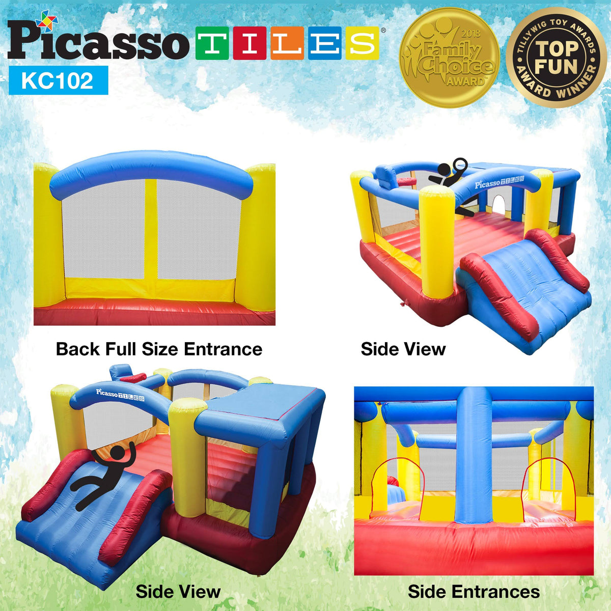 Inflatable Bouncer Jumping House with Slide H27082