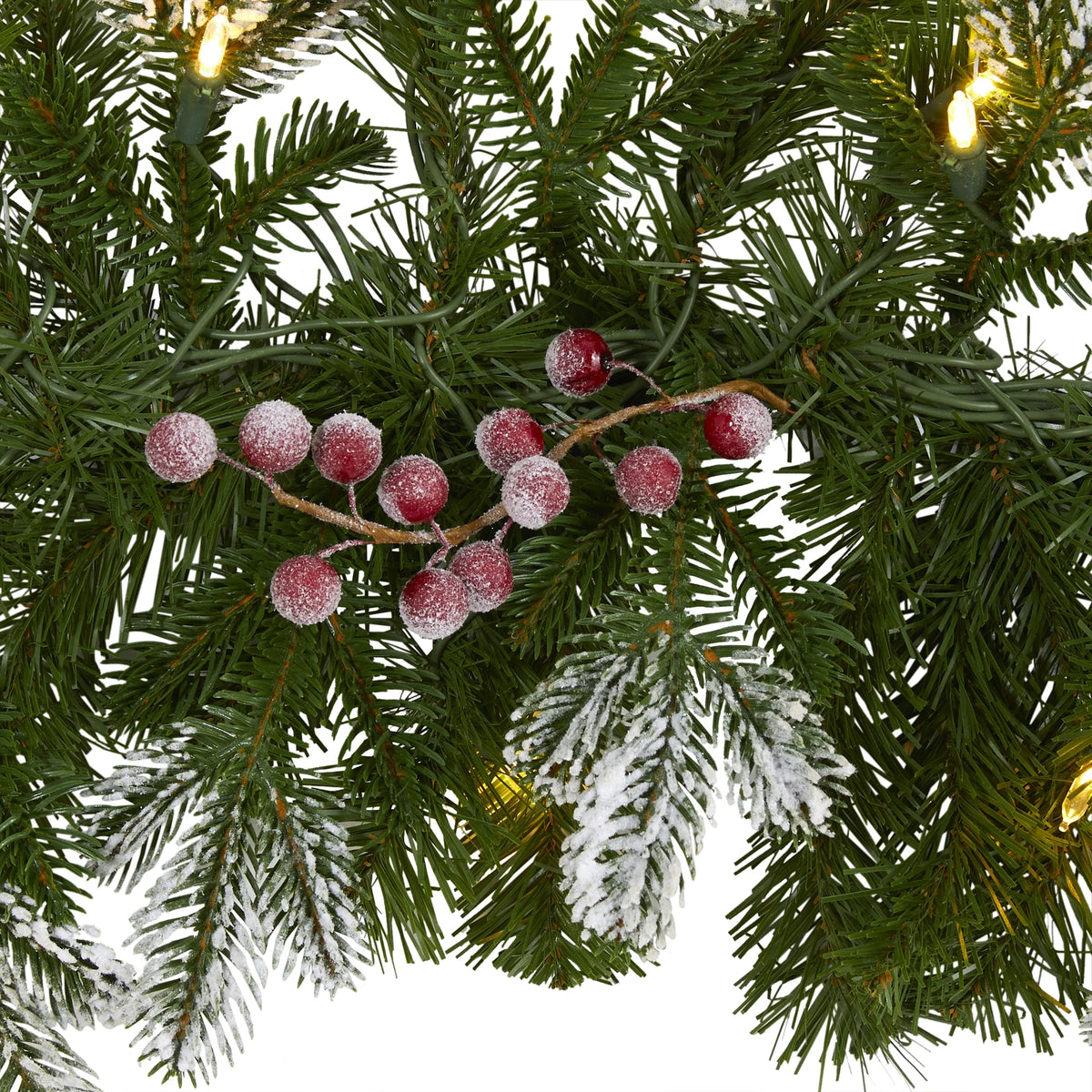 6' Prelit LED Artificial Christmas Garland Y2879