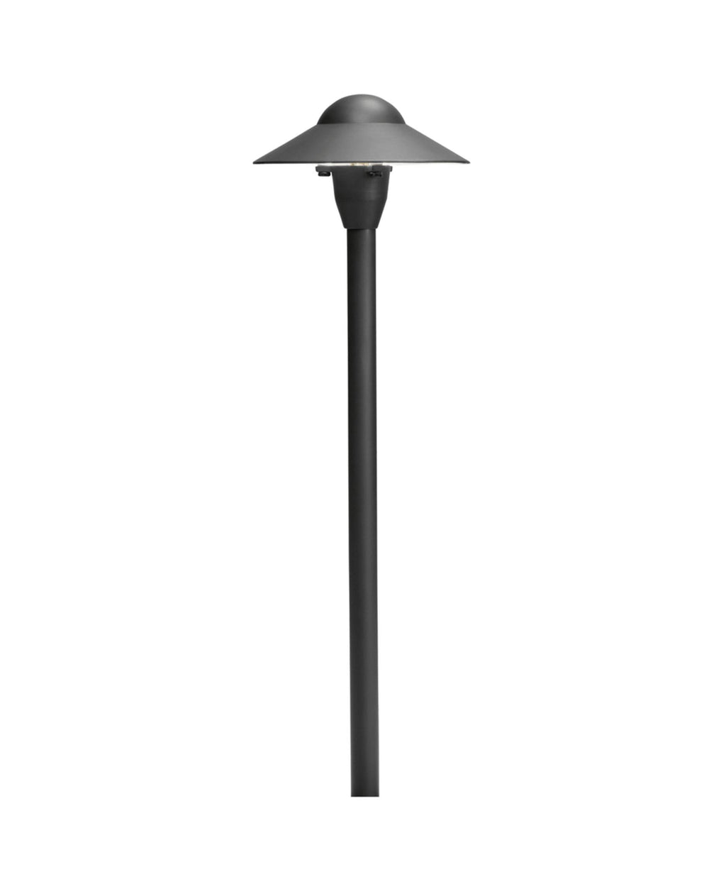 Textured Black Dome Path Light F175023
