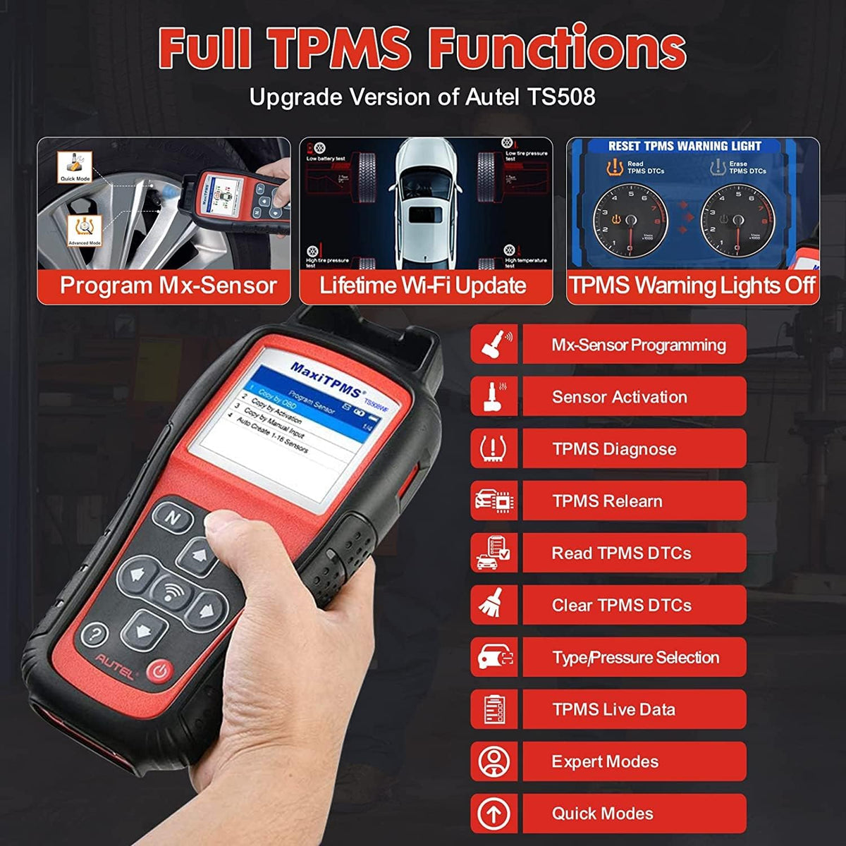 TPMS Relearn Tool, Wi-Fi Version, TPMS Programming Tool X914488