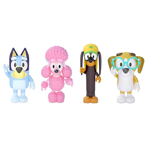 Bluey, Bingo, Chilli, Bandit 4 Pack Poseable Figures F871888