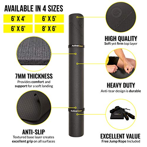 Large Exercise Mat - 6 x 4 ft X701155