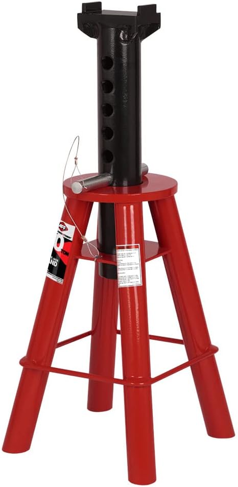 Heavy Duty 10 Ton Capacity Pin Type Jack Stand with Side Carry Handle D26328