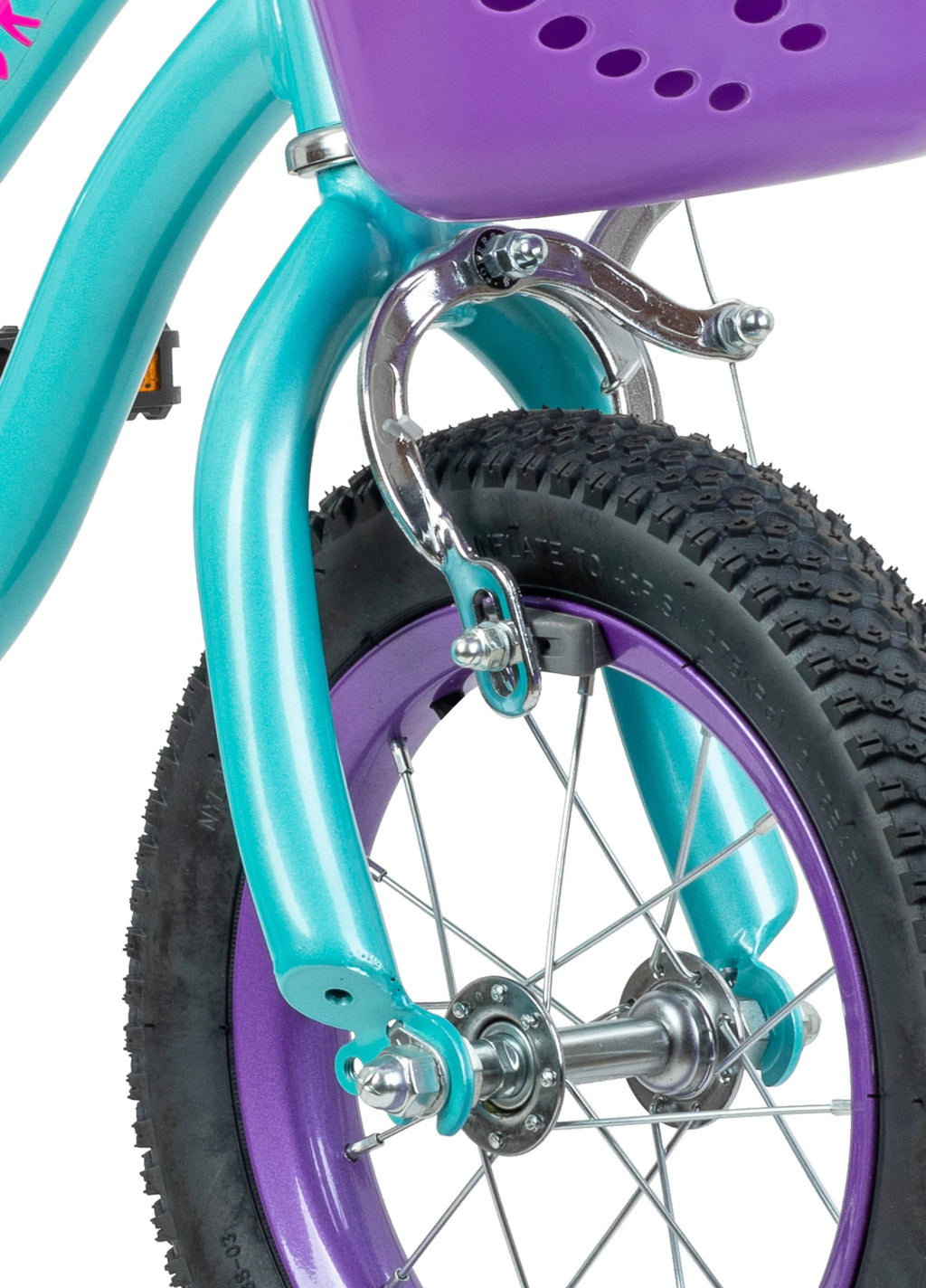 Teal 12 Kids Bike with Basket C480457