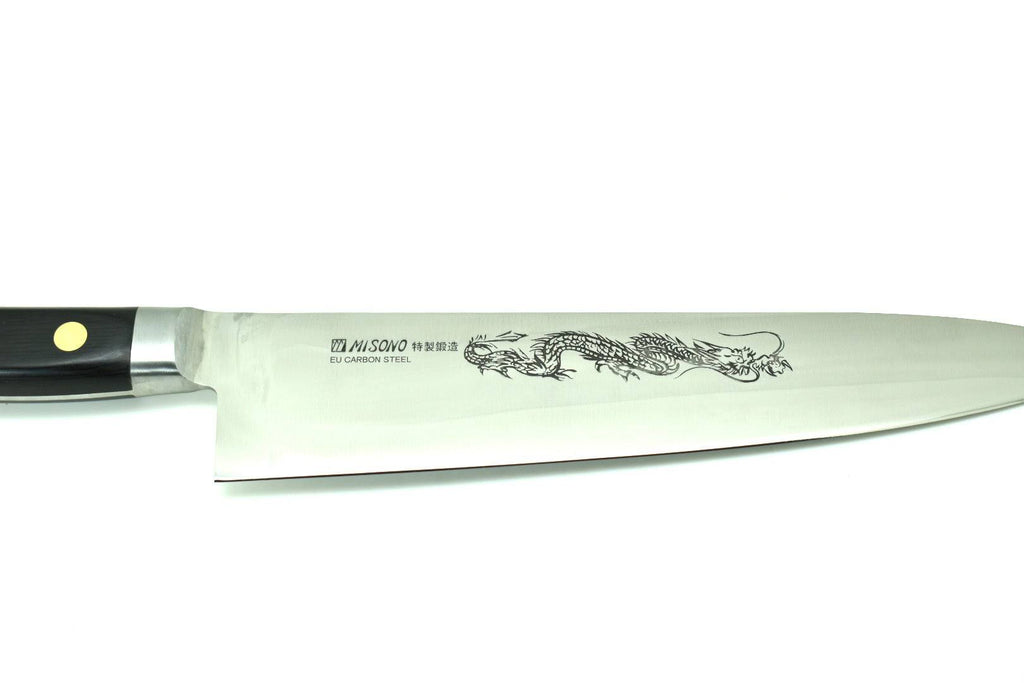 240 mm Gyuto Steel Knife with Dragon Engraving N9640