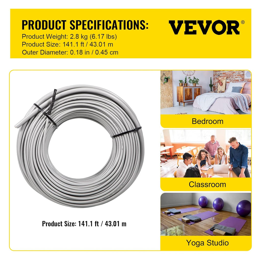 Floor Heating Cable 42.7 Square Feet D7507