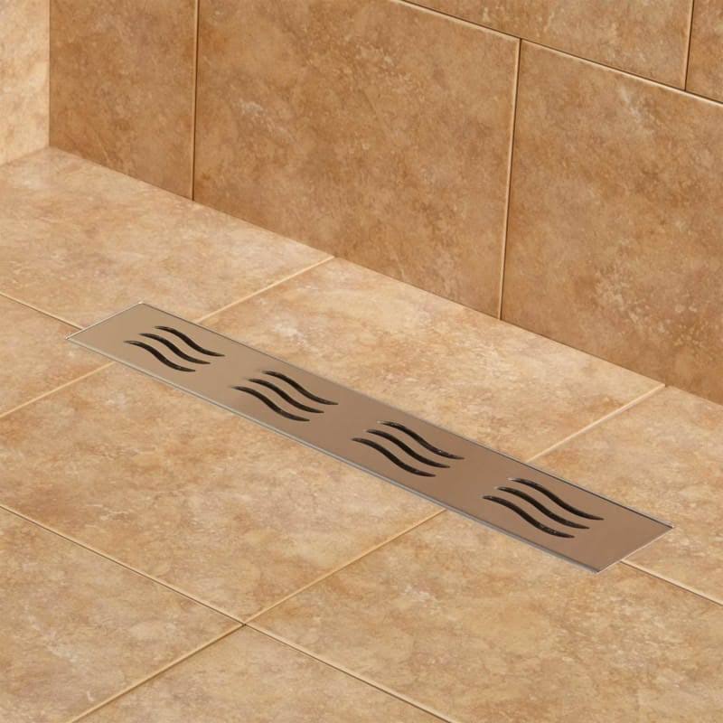 Brushed Stainless Steel Linear Shower Drain X743628
