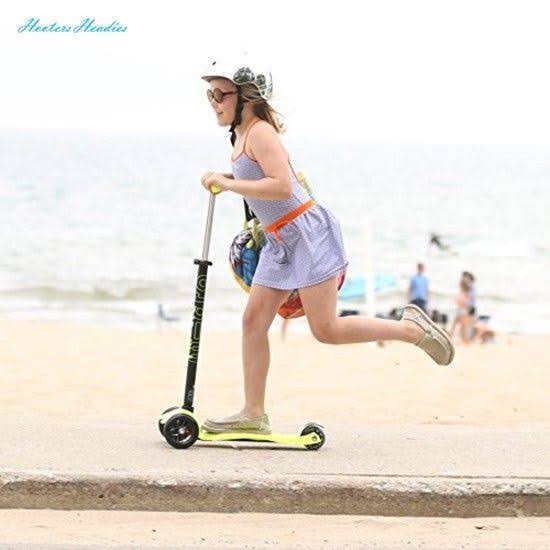 Neon Yellow Kick Scooter with T-Bar R867