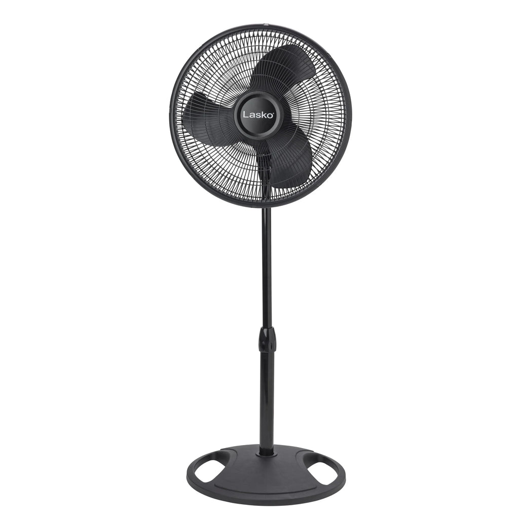 16 Oscillating Adjustable Pedestal Fan with 3-Speeds, Black S8532