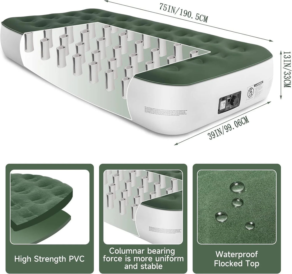 Twin Size Air Mattress with Built-in Pump S62558