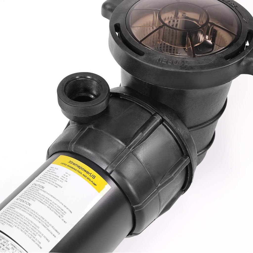 Black Above Ground Pool Pump 1.5HP Single Speed J7959