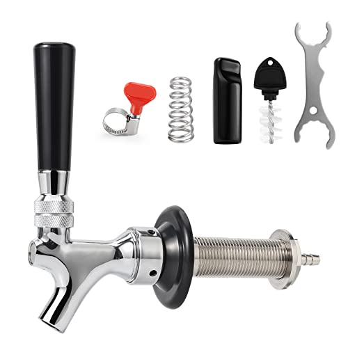 Stainless Steel Draft Beer Faucet Shank with Beer Line Barb Q40310
