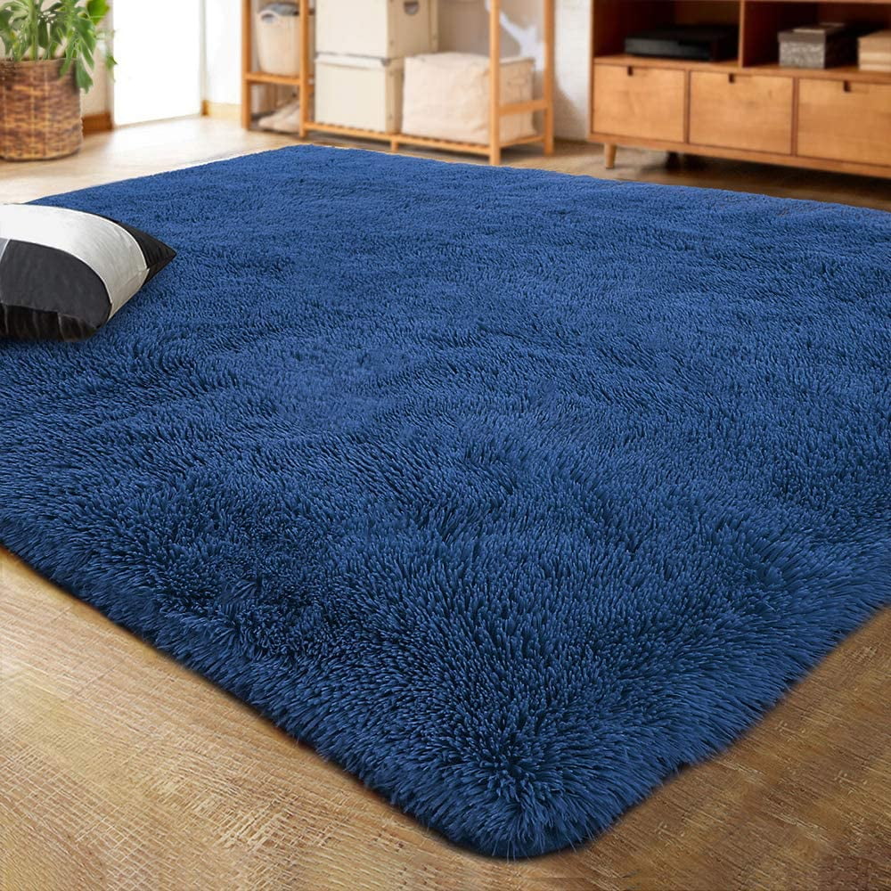 Soft Fluffy Shaggy Area Rug Pink 5 x 8 Feet T87591
