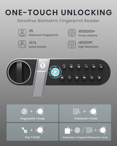 1.4 Cu ft Biometric Digital Safe with Key K2373