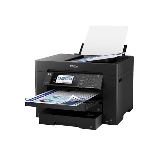 Wireless All-in-One Wide-Format Printer with Auto 2-Sided Print, Copy, Scan and Fax, 50-Page ADF, 500-sheet Paper Capacity, 4.3" Screen, Black K192011