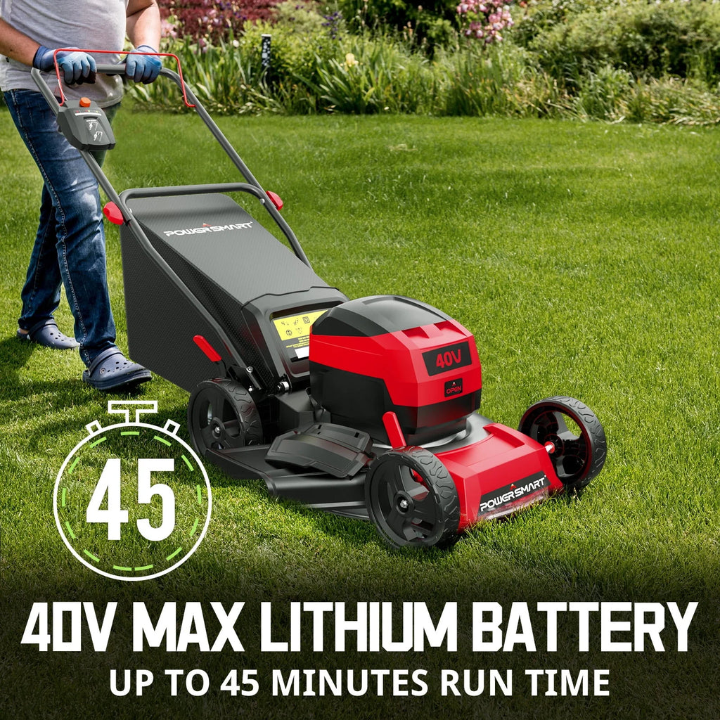 40V 17-inch Cordless Brushless Electric Push Lawn Mower K34393