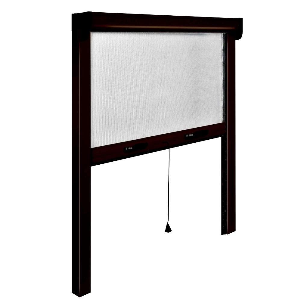 Bronze Aluminum Retractable Insect Screen Frame Kit U2115