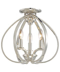 Polished Nickel 3 Light Semi Flush Mount L971