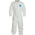 White Medium Coveralls with Elastic Wrists and Ankles C84658