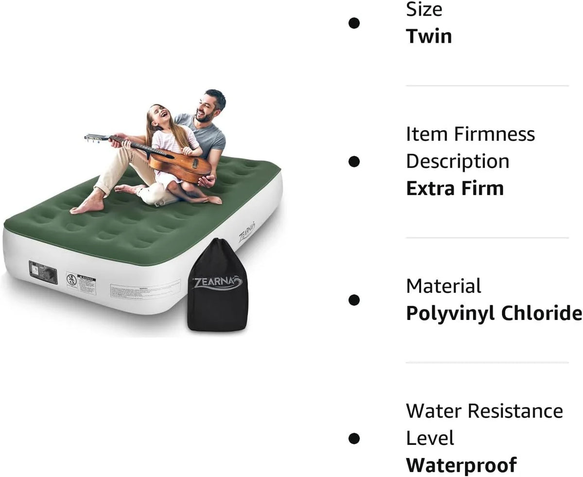 Twin Size Air Mattress with Built-in Pump S62558